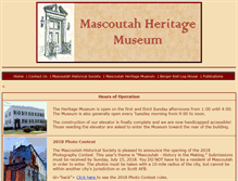 Tablet Screenshot of mascoutahheritagemuseum.org